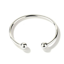 Sterling Silber Bangles Mädchen Drehmoment Armreif Schmuck